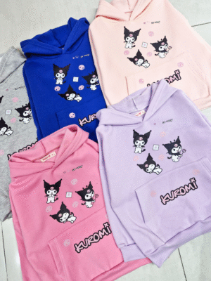 Buzo Canguro Kuromi con Friza