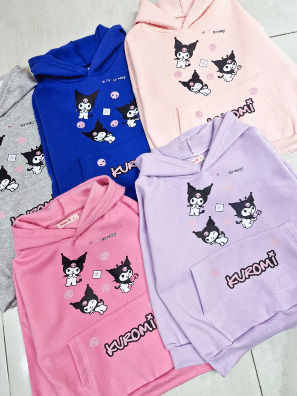 Buzo Canguro Kuromi con Friza