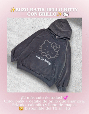 Buzo Batik Frizado Hello Kitty