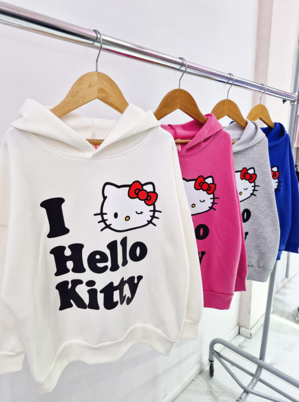 Buzo friza HELLO KITTY 1 Buzo Friza HELLO KITTY (Cuello Redondo)