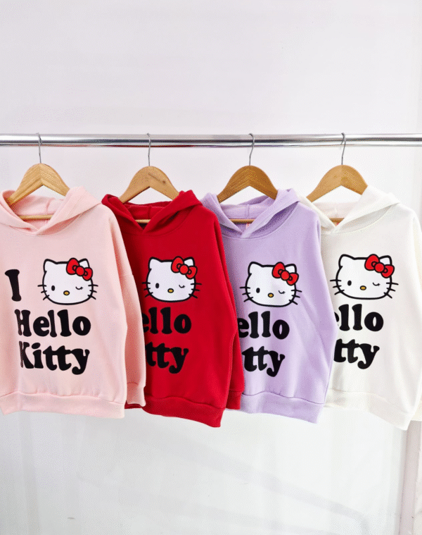 Buzo friza HELLO KITTY 3 Buzo Friza HELLO KITTY (Cuello Redondo)