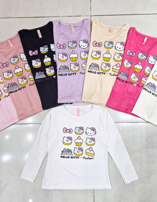 Camiseta modal viscosa HELLO KITTY 2 Camiseta Modal Viscosa HELLO KITTY (Manga Larga)
