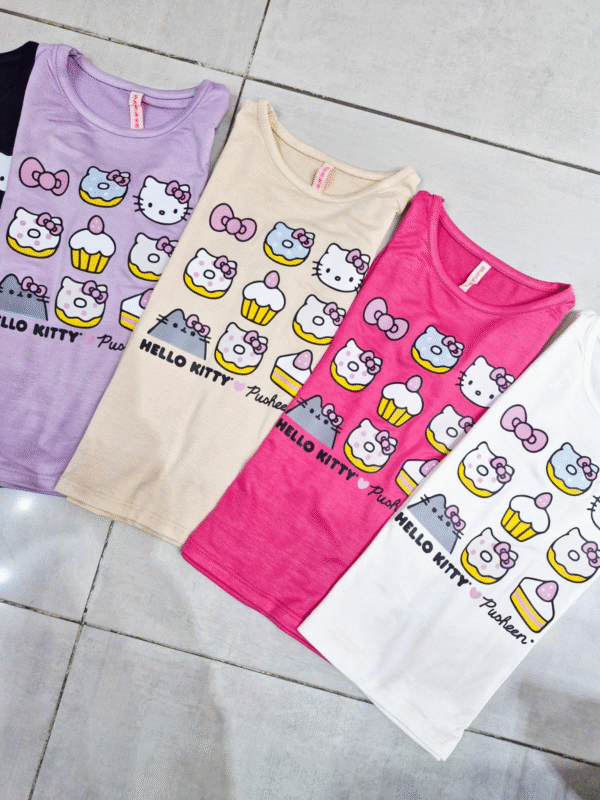 Camiseta modal viscosa HELLO KITTY 3 Camiseta Modal Viscosa HELLO KITTY (Manga Larga)