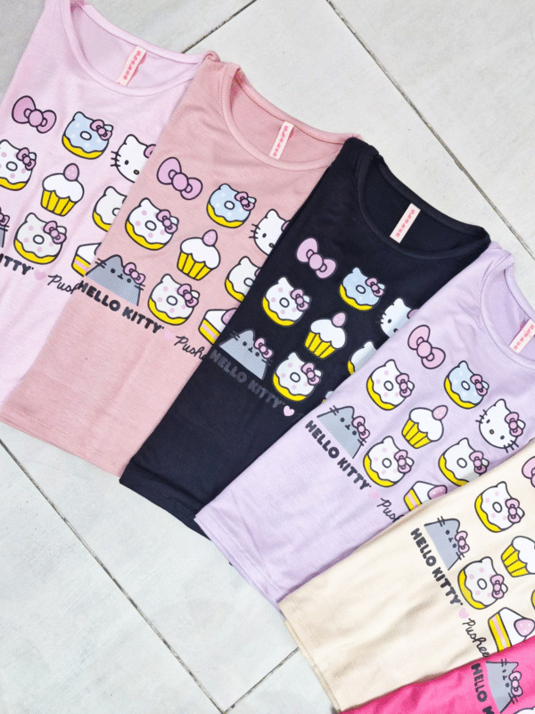 Camiseta modal viscosa HELLO KITTY 4 Camiseta Modal Viscosa HELLO KITTY (Manga Larga)