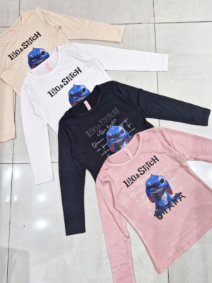 Camiseta Modal Viscosa STITCH (Manga Larga)