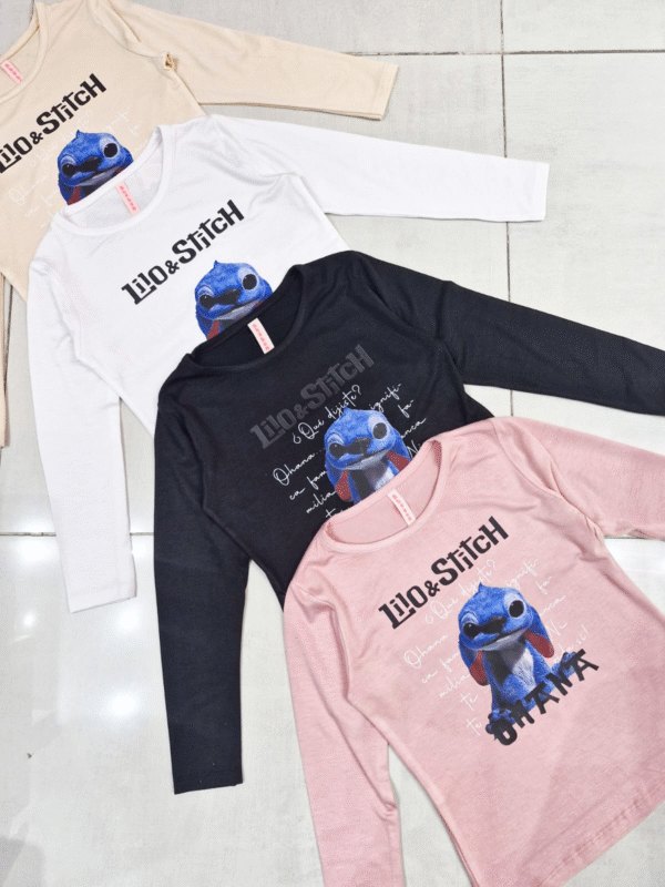 Camiseta modal viscosa STITCH 4 Camiseta Modal Viscosa STITCH (Manga Larga)