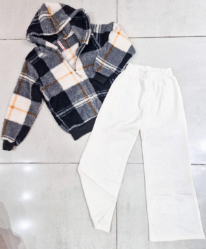 Campera Corderito Cuadrillé