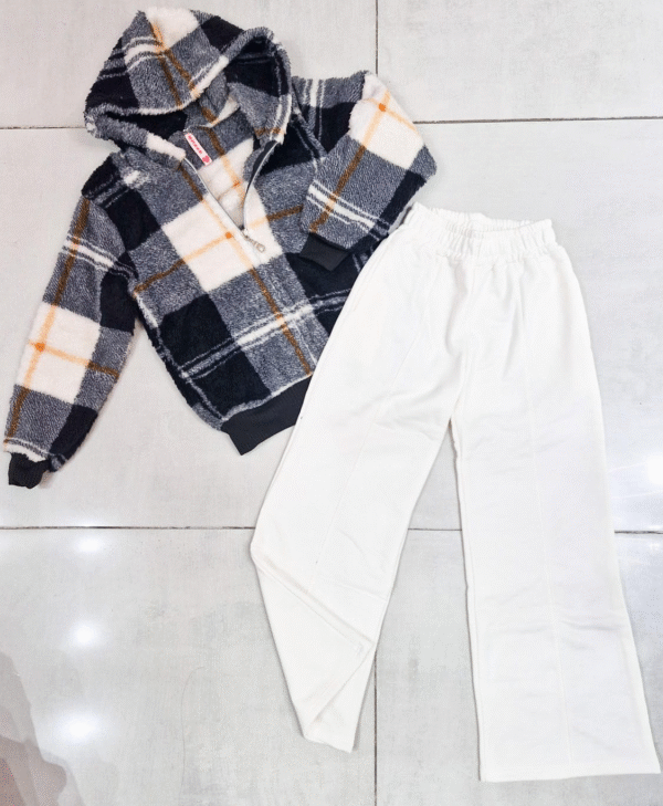 Campera CORDERITO ribb 1 Campera Corderito Cuadrillé