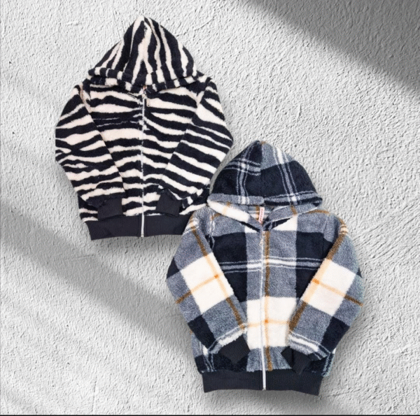 Campera CORDERITO ribb 2 Campera Corderito Cuadrillé