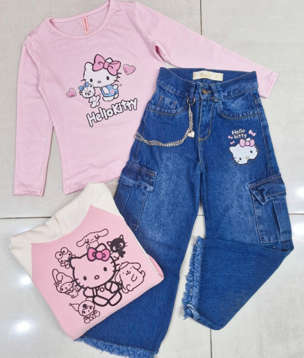Look HELLO KITTY 1 Look (Conjunto) HELLO KITTY (Buzo y Pantalón)