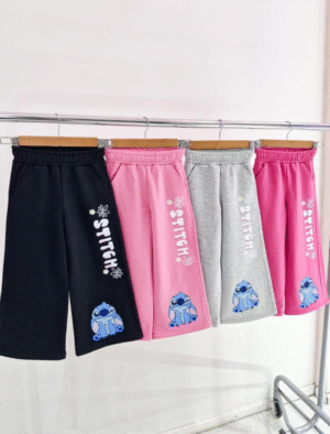 Pantalón Palazo Frizado Stitch